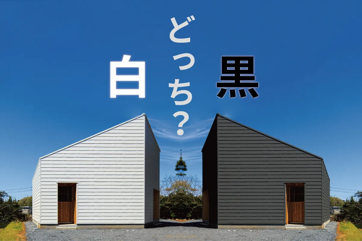 家のイメージを決める白と黒