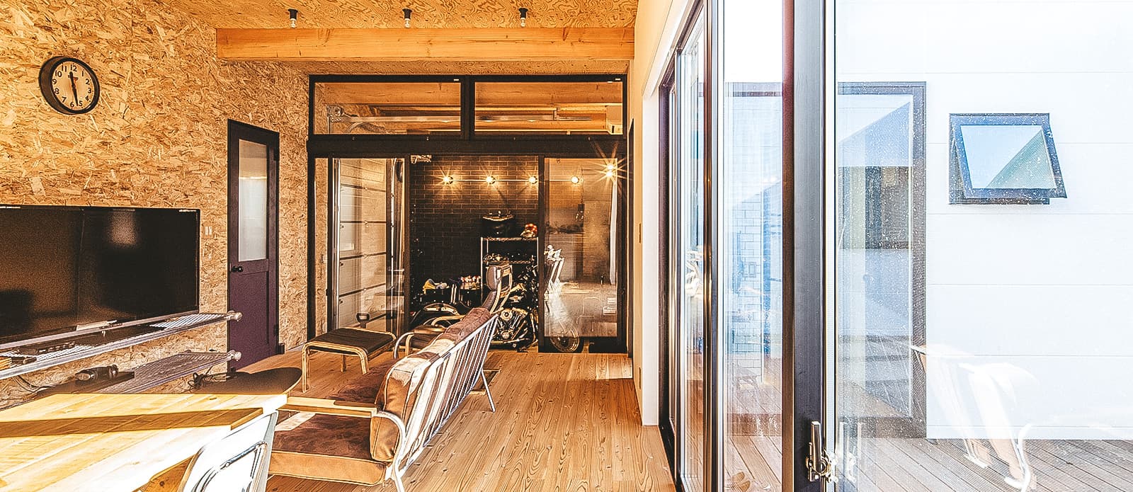 ガレージ中心の間取りがつくりやすい